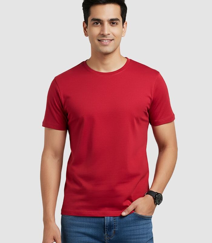 Red Plain T-shirt
