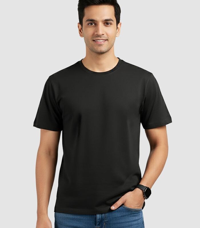 Black Plain T-Shirt