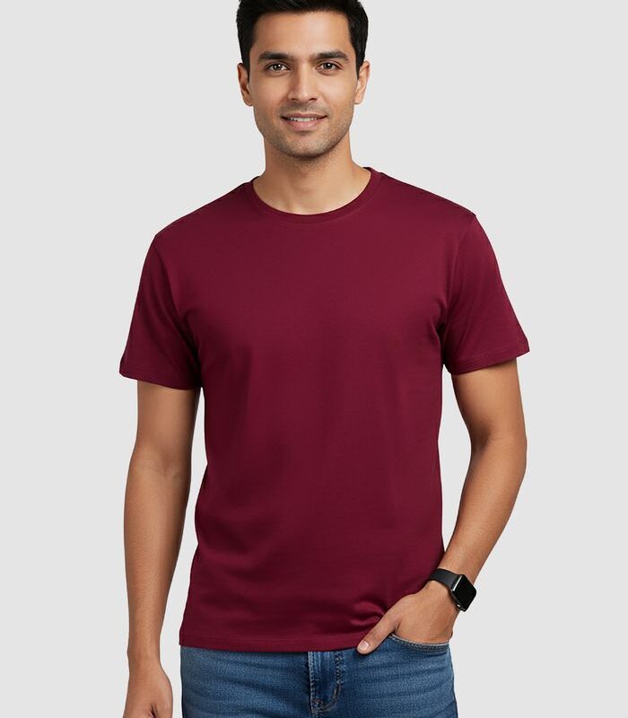 Burgundy Plain T-Shirt